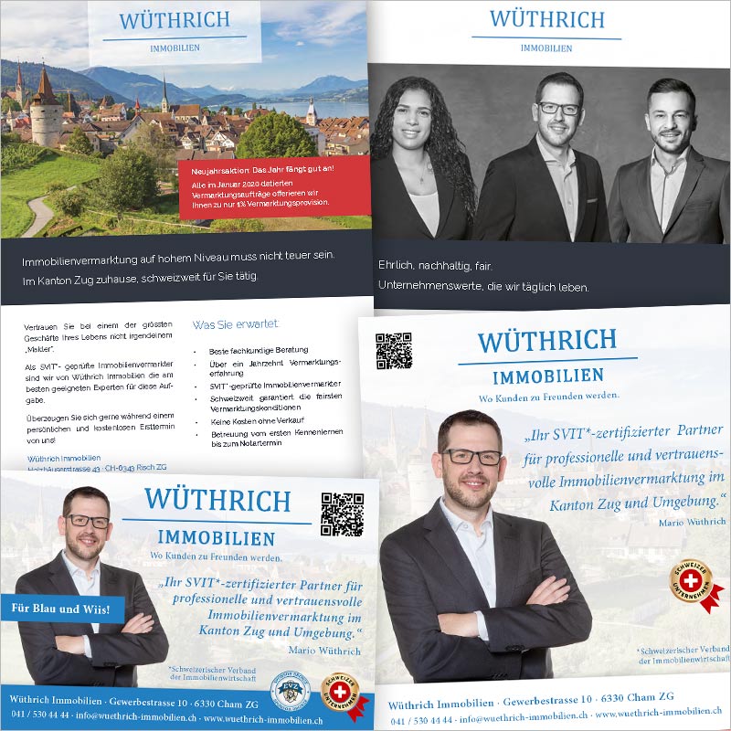 Referenz Flyer Grafikdesign der Werbeagentur und Kreativagentur Basel